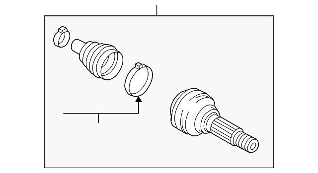 7P0-598-099 OUTER JOINT, LEFT