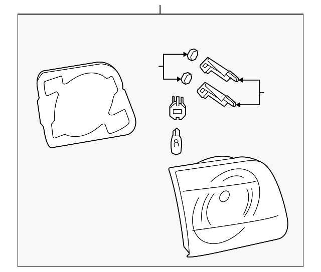 BN8R-51-3H0C Деталь BACKUP LAMP ASSY, RIGHT