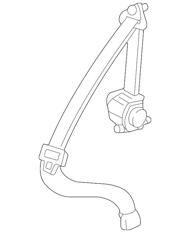 XL1Z-78611B69-BAB Деталь RETRACTOR ASSY, LEFT