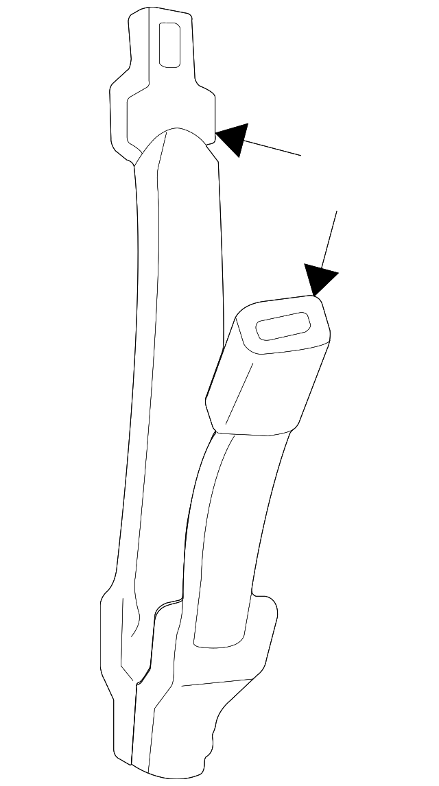 F75Z-7860045-FFF Деталь CENTER SEAT BELT, LEFT