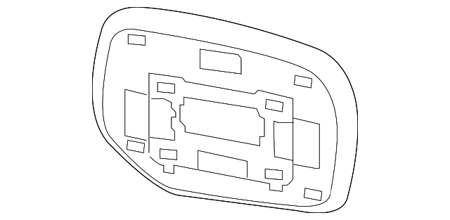 91039AL03A Деталь MIRROR GLASS, RIGHT