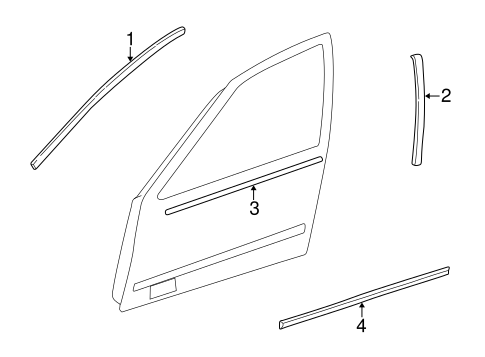 Altima EXTERIOR TRIM - FRONT DOOR