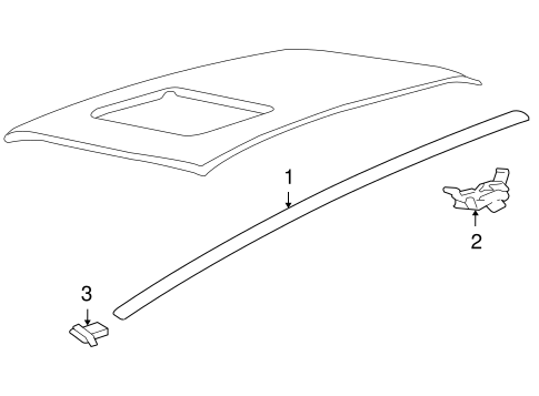 Azera EXTERIOR TRIM - ROOF