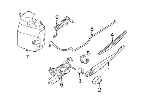 QX56 WIPER & WASHER COMPONENTS
