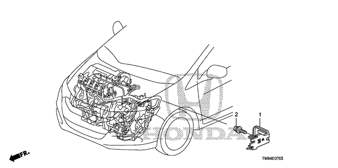 ENGINE/ENGINE WIRE HARNESS STAY for 2012 Honda INSIGHT #1