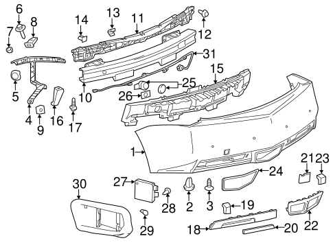 CTS BUMPER & COMPONENTS - REAR 2