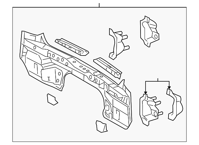 58307-0E040 Деталь REAR BODY PANEL