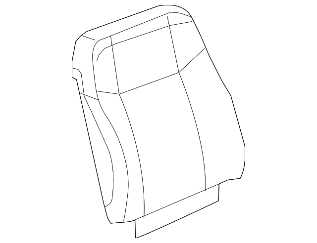 25807332 Деталь SEAT BACK COVER, RIGHT