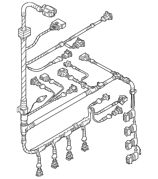 1C0-971-627-FK Деталь ENGINE HARNESS