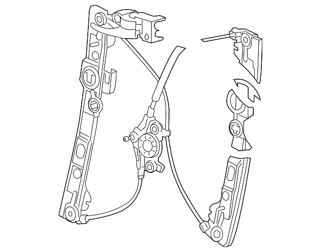 68170243AB HANDLE, INSIDE, LEFT