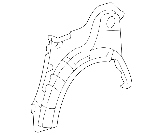 61631-47020 Деталь OUTER WHEELHOUSE, RIGHT