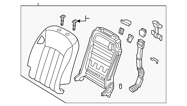 88400-3N300-WIT Деталь SEAT BACK ASSY