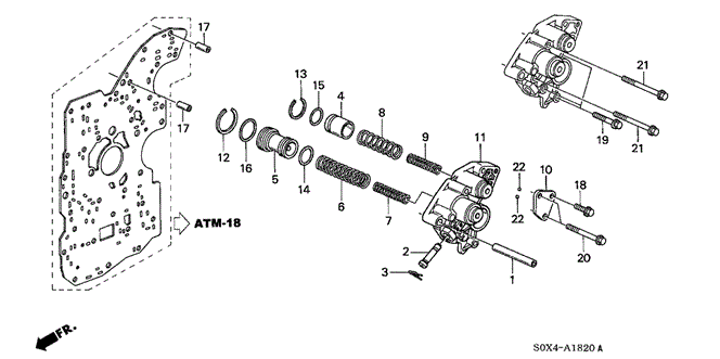 TRANSMISSION - AUTOMATIC/AT ACCUMULATOR BODY (5AT) for 2002 Honda ODYSSEY #1