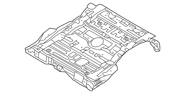 65510-1D100 Деталь REAR FLOOR PAN