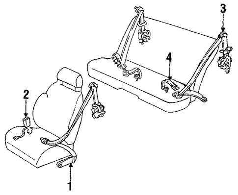 Celica FRONT SEAT BELTS