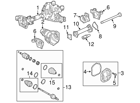 Colorado CARRIER & FRONT AXLES