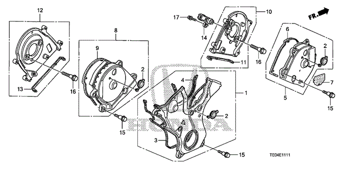 ENGINE/TIMING BELT COVER for 2010 Honda ACCORD COUPE #1