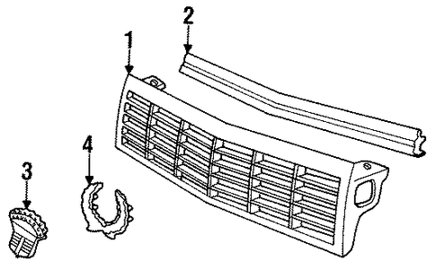 Allante GRILLE & COMPONENTS