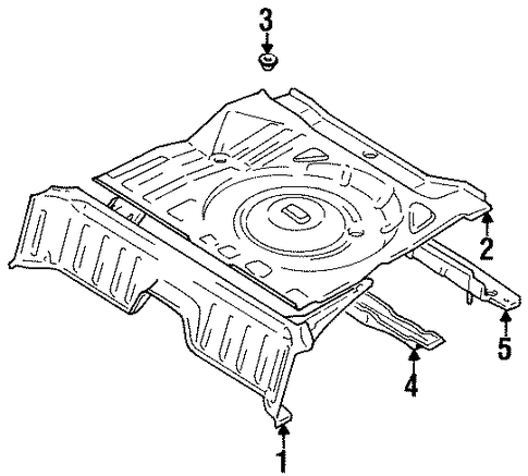 X-90 REAR FLOOR & RAILS