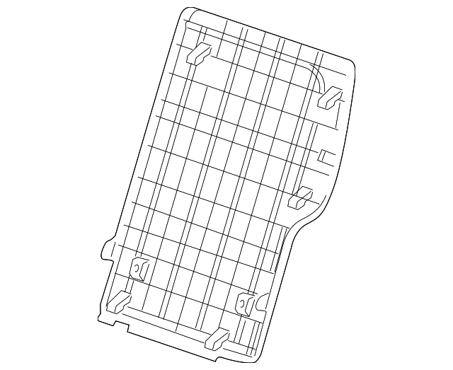 15253522 Деталь SEAT BACK PANEL, LEFT