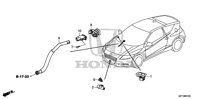 BODY / AIR CONDITIONING/A/C SENSOR for 2011 Honda CR-Z #1