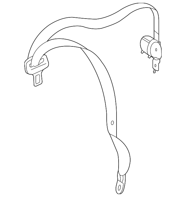 251-860-00-85-7F03 Деталь OUTER BELT, LEFT