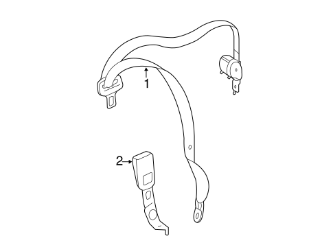 R320 REAR SEAT BELTS