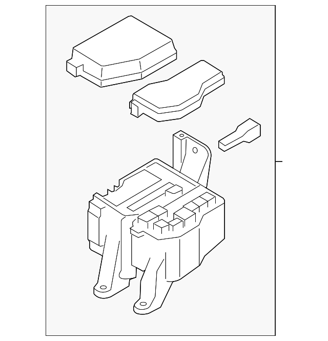 TD12-66-760 Деталь FUSE & RELAY BOX