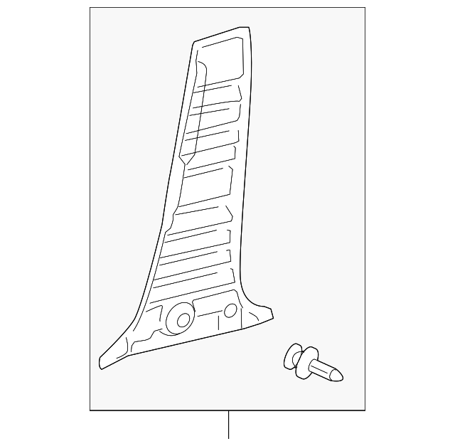 62413-0R010-B0 Деталь LWR CTR PLR TRIM, RIGHT