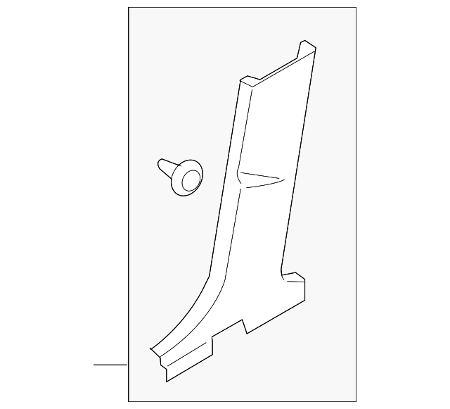 7624079J00V6N Деталь LWR CTR PLR TRIM, LEFT