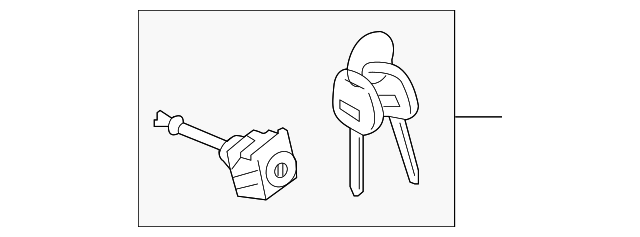 SU003-04765 Деталь CYL & KEYS, LEFT
