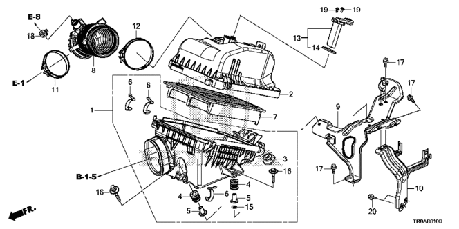 CIVIC SEDAN AIR CLEANER (1.8L)