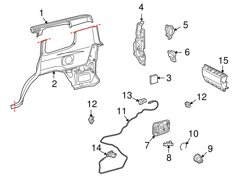 Land Cruiser FUEL DOOR