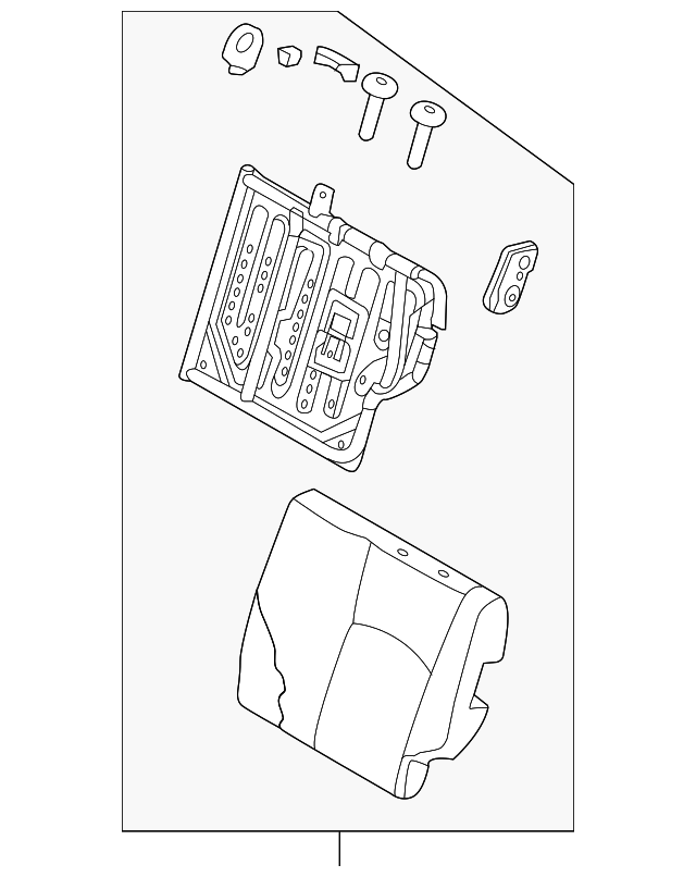 88650-3VM0A Деталь SEAT BACK ASSY, LEFT