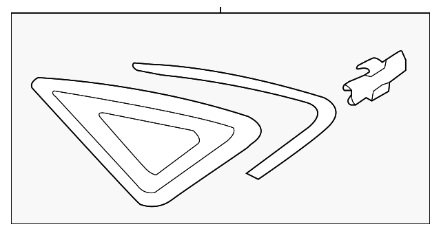 8V5-845-298-H-NVB Деталь QTR GLASS, RIGHT