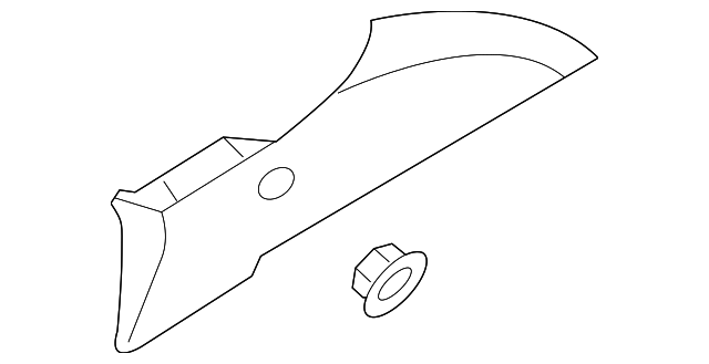 85850-3F010NF Деталь QTR PILLAR TRIM, LEFT