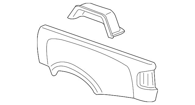 12389417 Деталь SIDE PANEL, LEFT