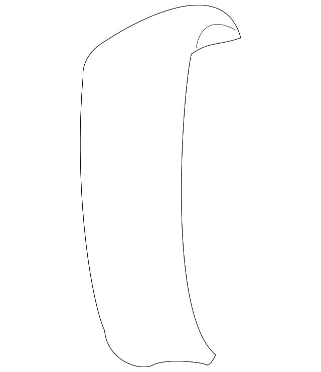 15154638 Деталь FILLER EXTENSION, RIGHT