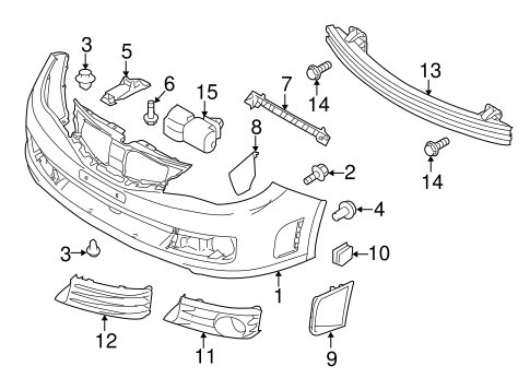 Impreza BUMPER & COMPONENTS - FRONT