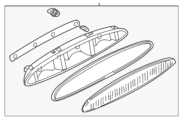 LC62-51-580B Деталь HIGH MOUNT LAMP