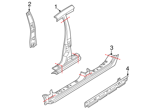 Lancer CENTER PILLAR & ROCKER