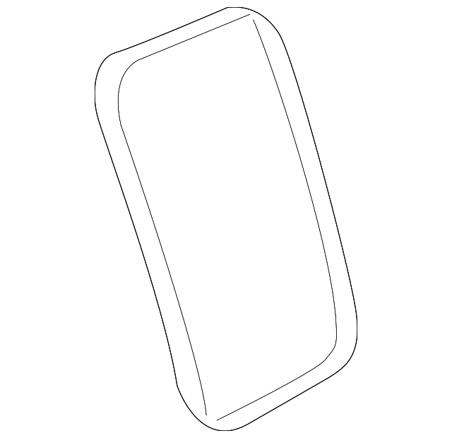 15281058 Деталь FIXED GLASS, RIGHT