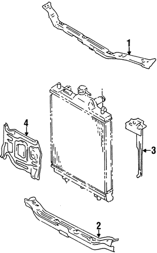 Swift RADIATOR SUPPORT