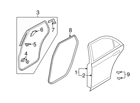 CX-9 DOOR & COMPONENTS 2