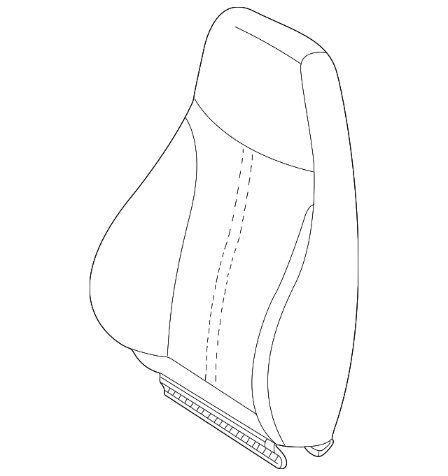 16787332 Деталь SEAT BACK COVER, LEFT