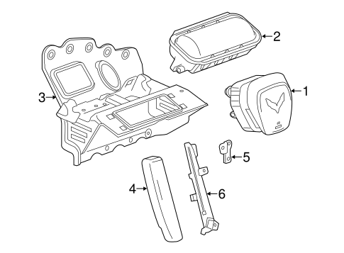 Corvette AIR BAG COMPONENTS