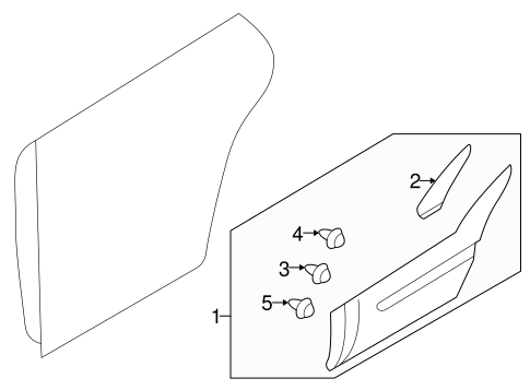 Baja EXTERIOR TRIM - REAR DOOR