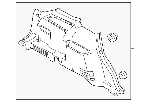 BB5Z-7831013-AB Деталь QTR TRIM PANEL, LEFT