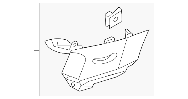 BB5Z-7831011-AA Деталь REAR PILLAR TRIM, LEFT