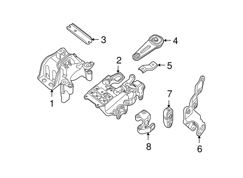 Sentra ENGINE & TRANS MOUNTING 2